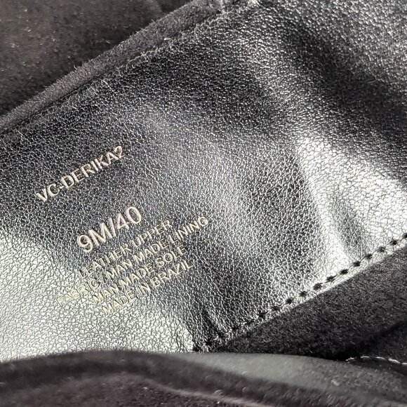 Vince Camuto Women Derika Black Suede Pointy Toe Zip Tall Boots Size 9 - Picture 8 of 9